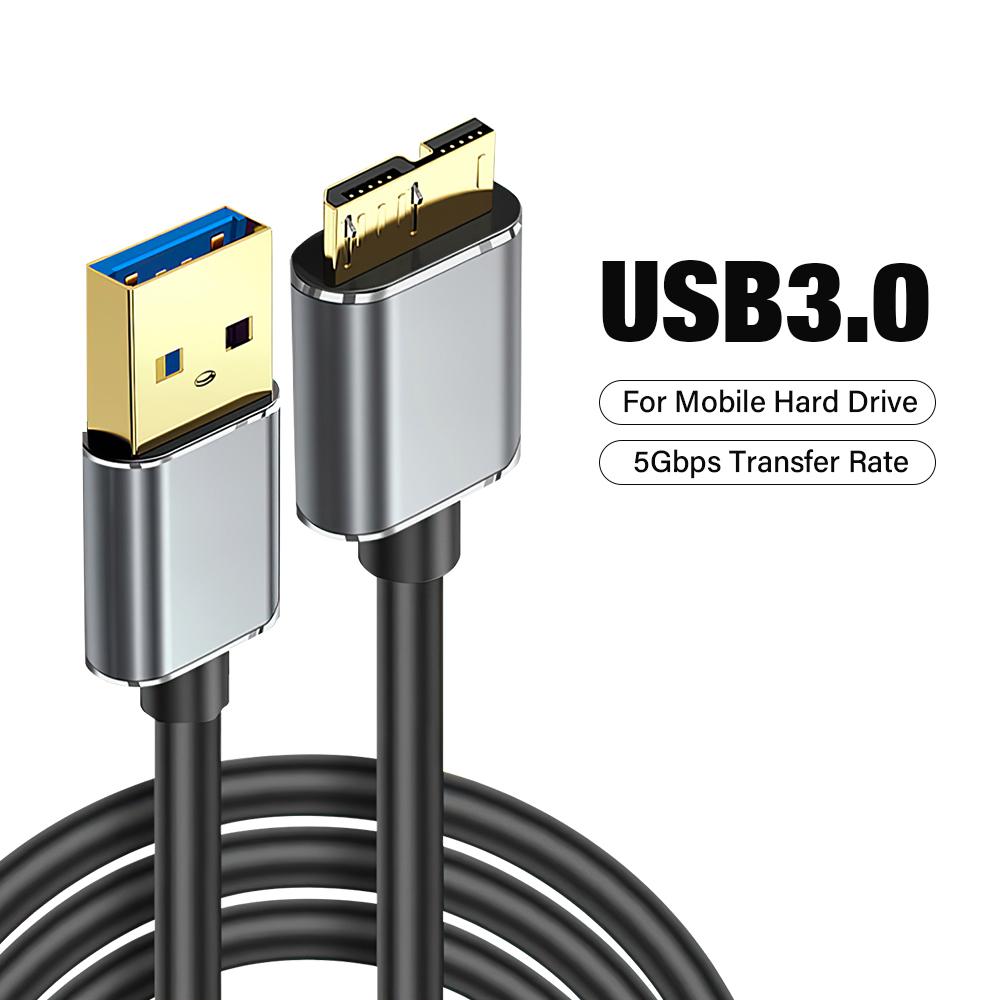 

Hard Drive External Cable USB 3.0 Micro B Wire For Hard Drive HDD Disk SSD Sata PC USB3.0 5Gbps Data Transfer Cable 1M 2M Long 0.5m чёрный