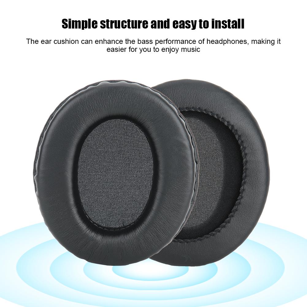 2Pcs Ear Pad Cushion Black Cotton Headphone Accessories Fit for shure SRH840 SRH440 SRH940 HPAEC840