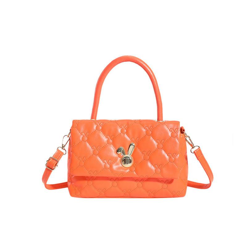 Stylish Floral Embroidered Shoulder Crossbody Bag For Women Street Fashion Trend 2023 оранжевый