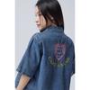 Benetton Embroidered Pocket Denim Jacket Bajpe1631