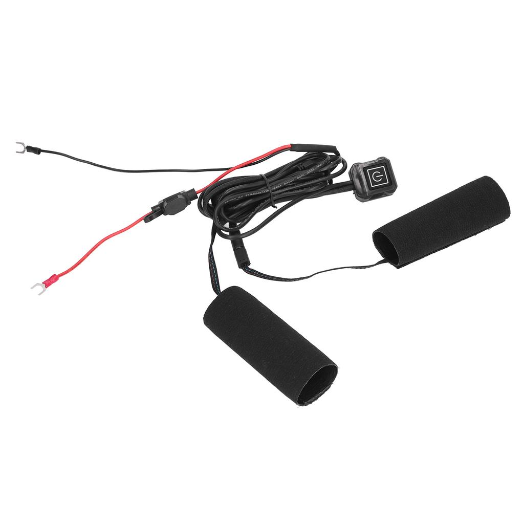 Motorcycle Heated Grip Cover 3 Levels IP67 Waterproof Hook and Loop Fixing Motorbike Heating Handle