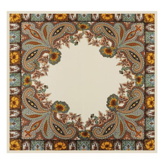 Yousheng Kerchief Cashew Pattern Faux Silk Scarf Soft Smooth Bright Color Kerchief Simulated Silk Texture Kerchief