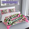 3pcs AKA Logo5 Pattern Bedding Set Duvet Cover Set Includes Duvet Cover &pillowcases, Perfect All Season Bedroom Decoration & Gift