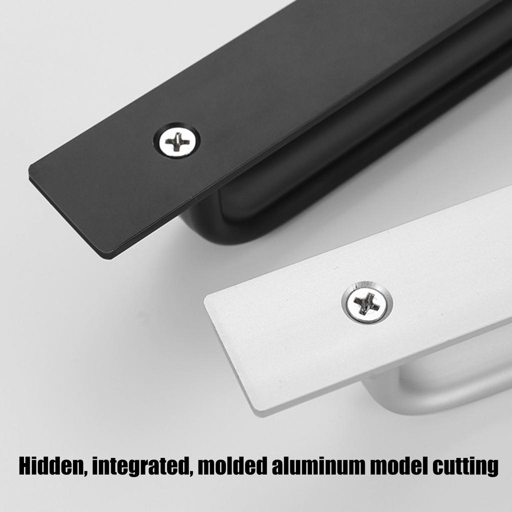 6PCS Rustproof Cupboard Handles Strips Stick Design 147mm Length Furniture Hardware For Sliding Glass Door Kitchen Drawers