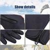 Winter Cycling Gloves for Men Waterproof Cold Gloves Snowboard Motorcycle Riding Driving Warm Touchscreen Zipper Glove