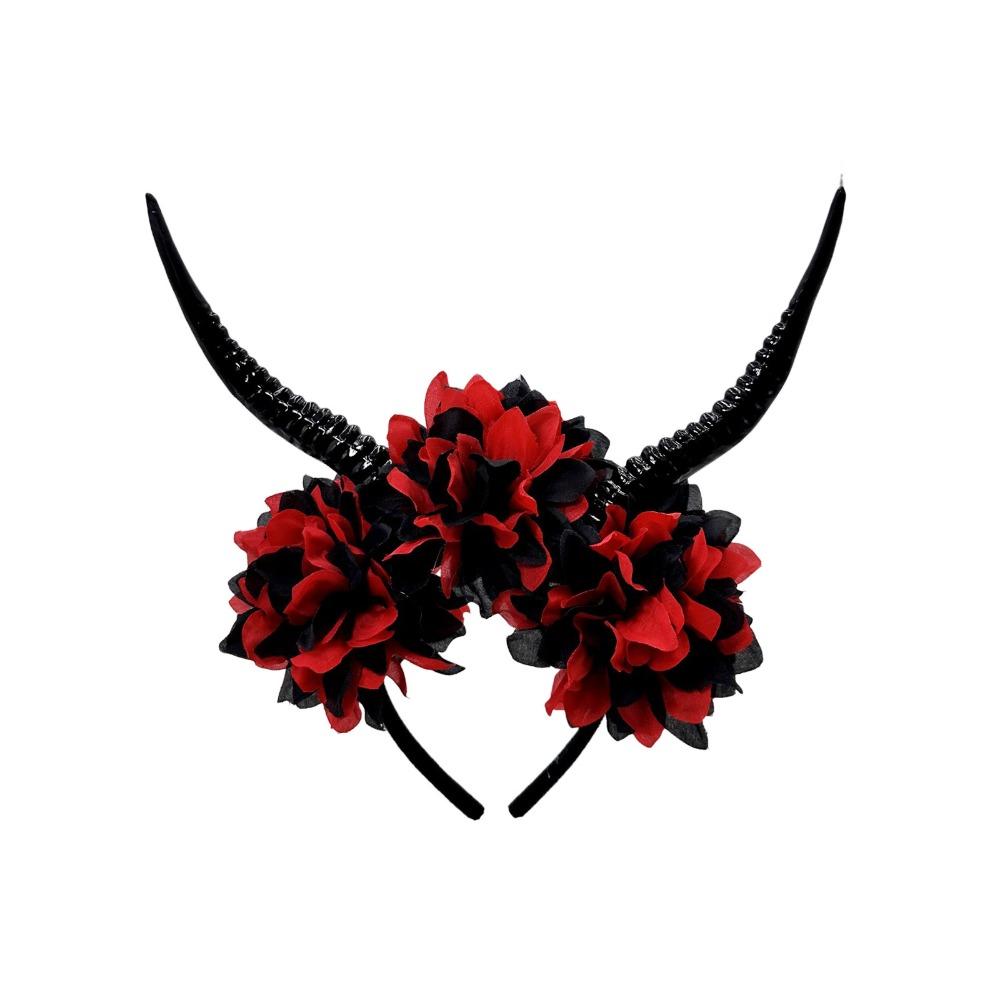 Simulationsblumen Gothic Kopfschmuck Übertreiben Halloween Kopfbedeckung Mädchen/Kinder