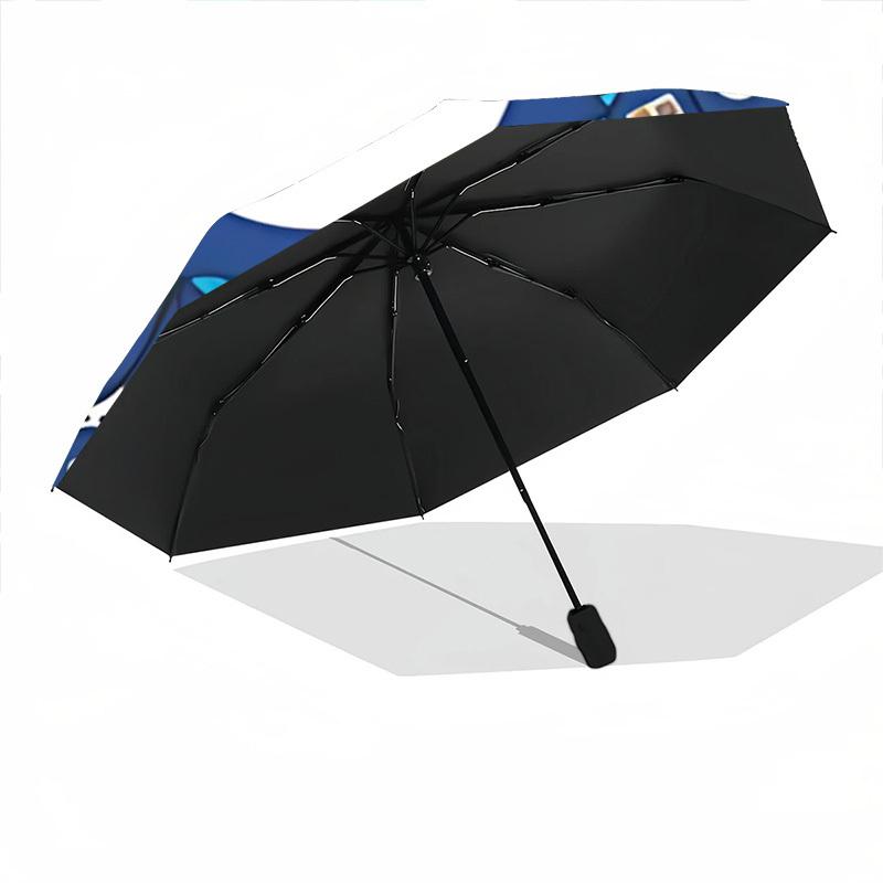 1pc Evil Eye Mandala Automatic Open/Close Umbrella, Portable Folding Umbrella for Travel, Themed Events,