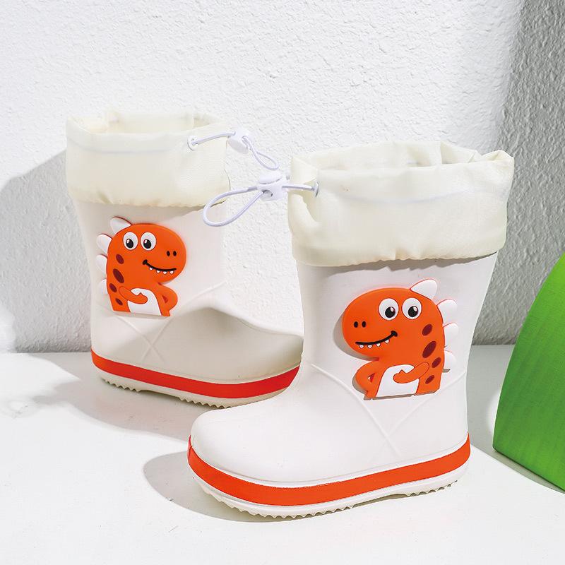 Children's Rain Boots Boys Girls New Kindergarten Baby Water Shoes Waterproof Non-Slip Outdoor Wear Toddler Rain Boots