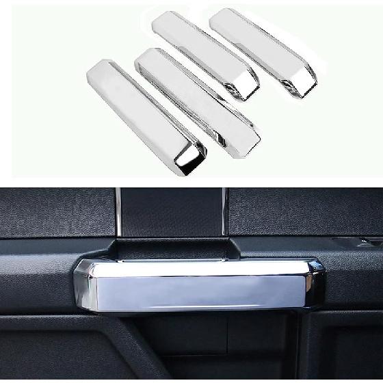 Keptrim for F-150 ABS Carbon Fiber Inner Door Handles Cover Trim for Ford F150 2015 2016 2017 2018 2019 2020 (4pcs)