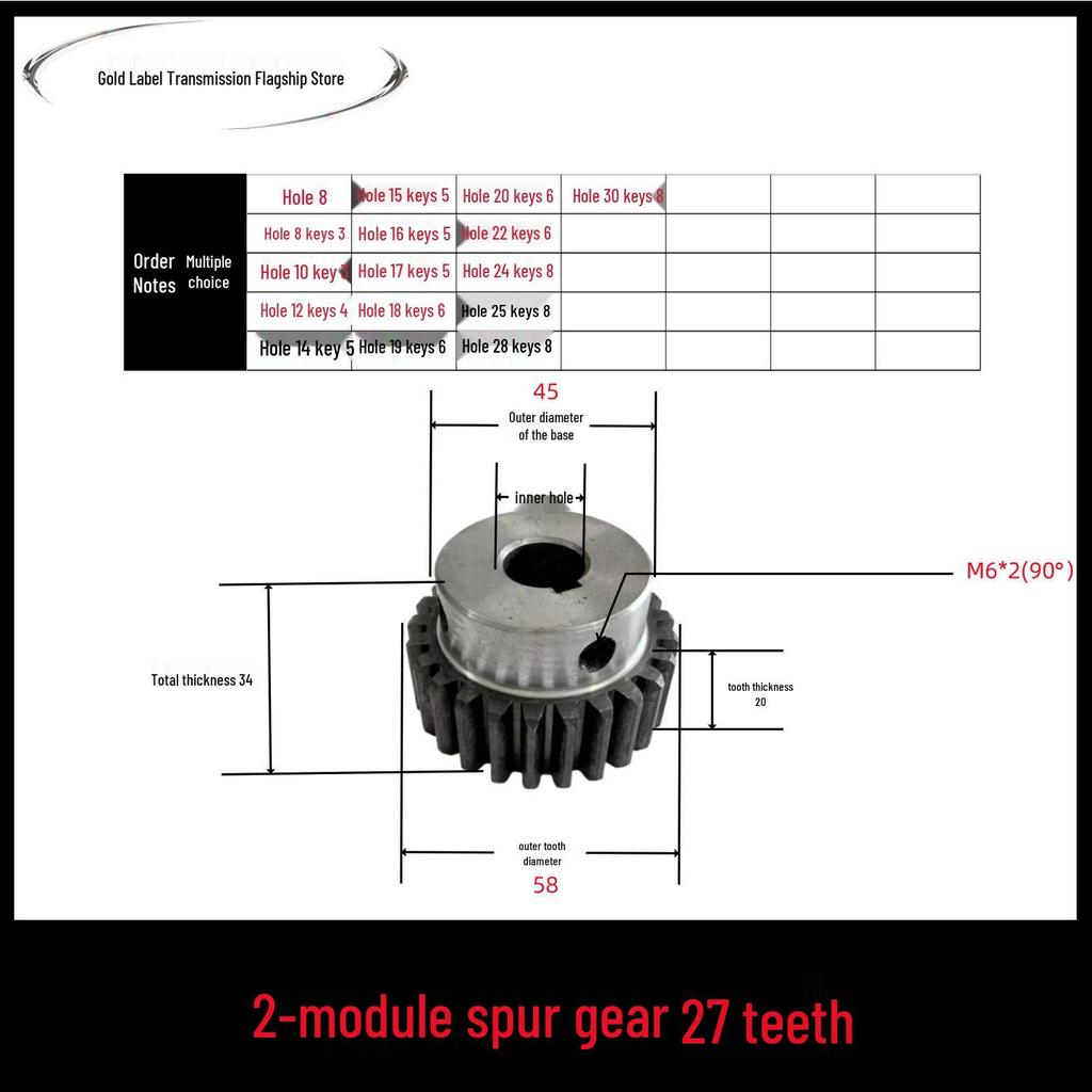 Boss Gear 2: Customizable Spur Motor with Shoulder Gear Module