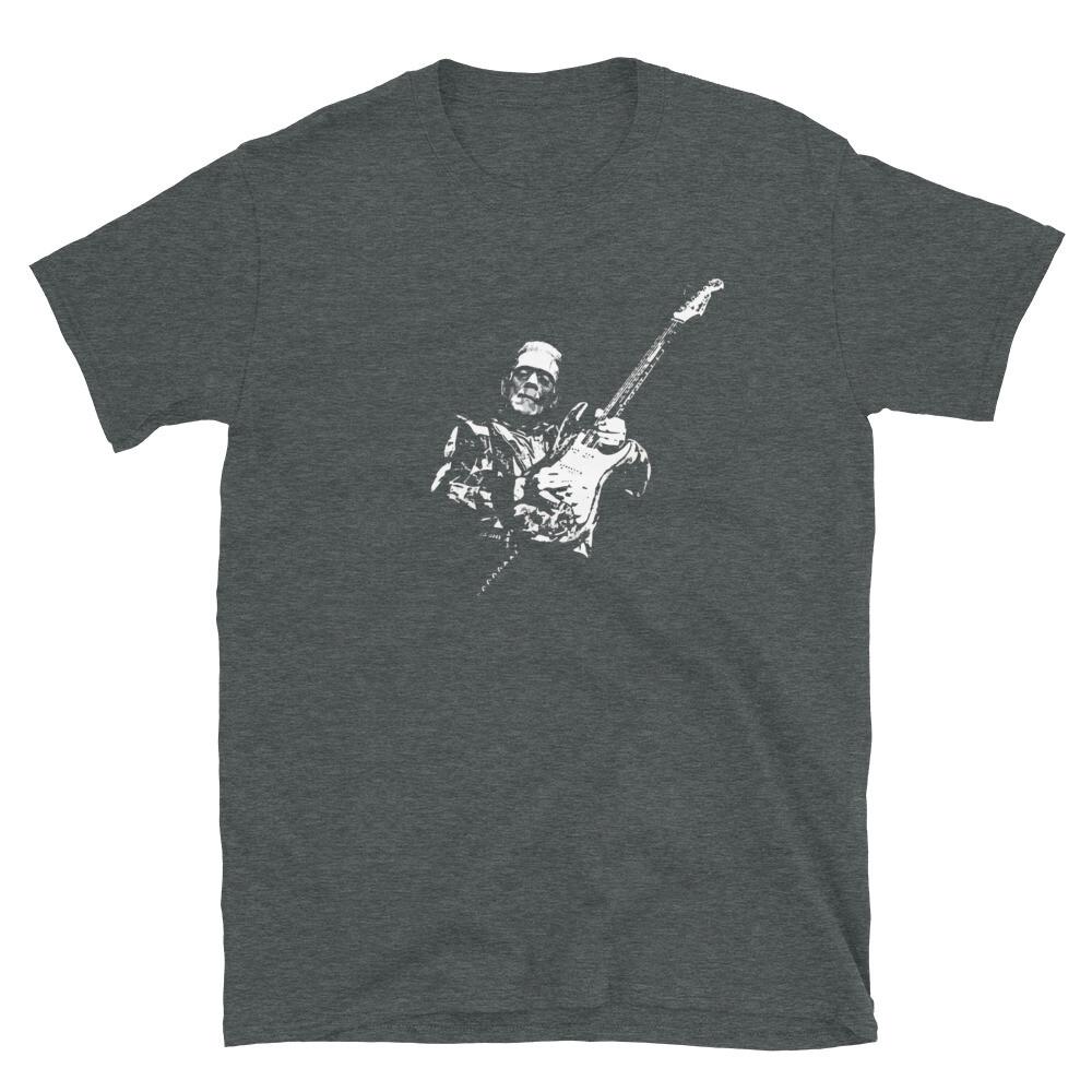 Frankenstein Guitar Player Unisex Shirt For Guitarist Electric Guitar Rock S разноцветный