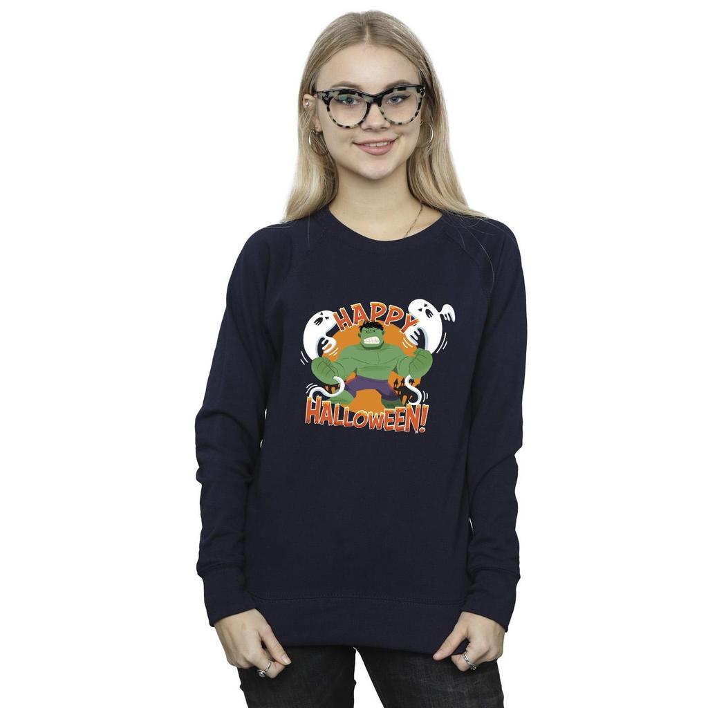 Marvel Womens/Ladies Hulk Happy Halloween Sweatshirt
