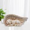 Dogs Angel Pet Memorial Grave Marker Statue Resin Art Crafts Decorations