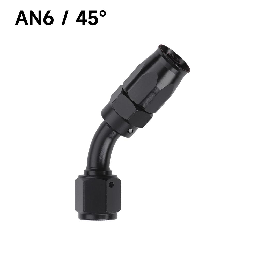 1 PCS Universal Straight 0 45 90 180 Degree Aluminum Car Swivel Hose End Fitting Adapter AN4/AN6/AN8/AN10 Oil Fuel CPE Line NPT