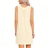 Women's Post Shoulder  Dress Tear Away Sleeveless Dress Side Full Open Chemo Port Adaptive Nightgown