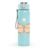 1PC Moon Butterfly Mandala Art 750ml Color Plastic Sports Water Bottle Leakproof Flip Straw Lid Suitable for Sports Office Home Use