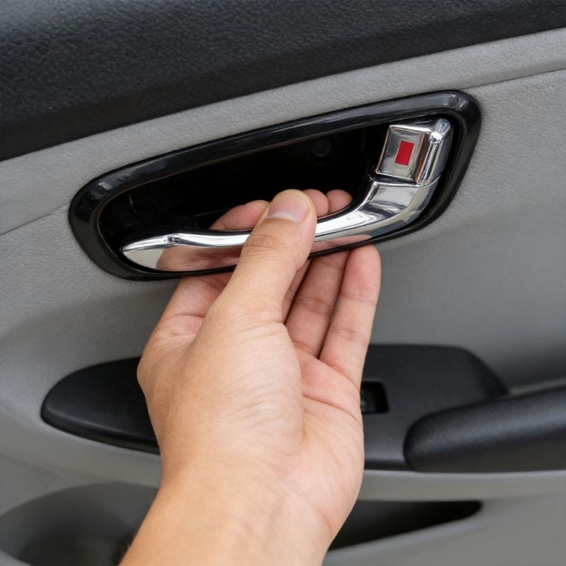 82620-25000 82610-25000 pour Verna 2000-2006 Poignée de Porte Intérieure Remplacement Poignée Intérieure Pièce Auto Installation Facile