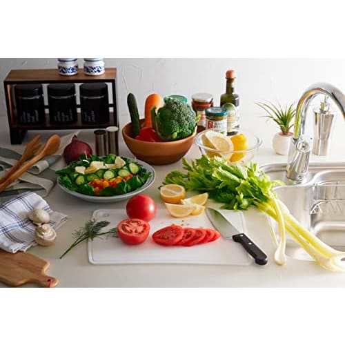 R(R) Silikon Schneidebrett, Leicht und Kompakt, Schwebende Aufbewahrung, SM-812 Silikon Schneidebrett, Mittel, Hellgrau