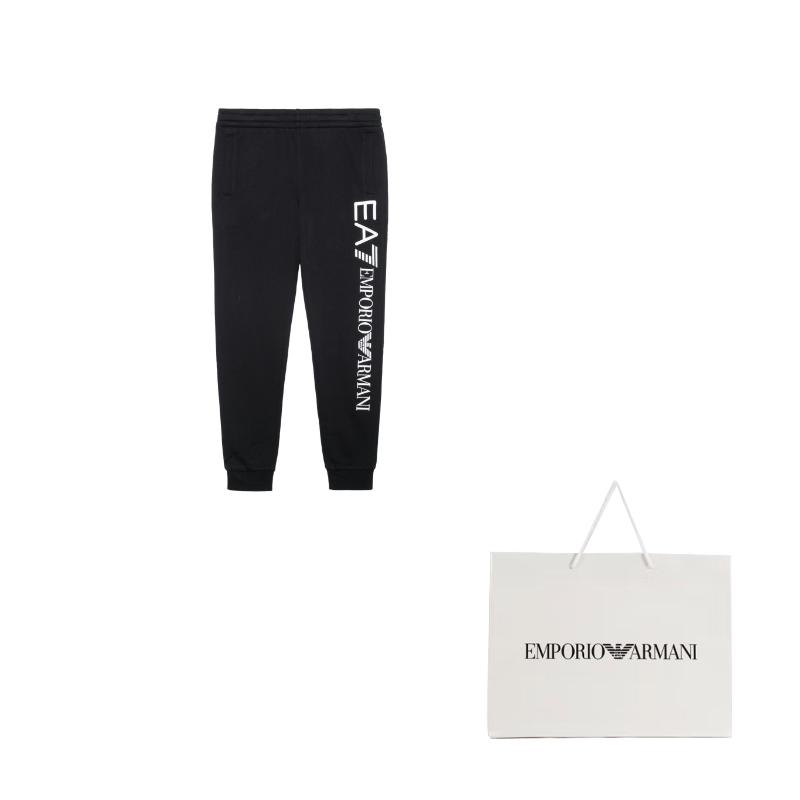 EMPORIO ARMANI EA7 Knitted Sweatpants Men's Black 8NPPB5-PJ07Z-C0203