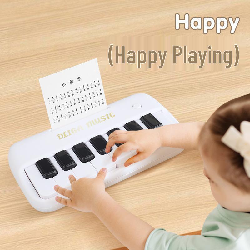 New Kids' Mini Electronic Keyboard: Beginner-Friendly Playable Music Toy with Multifunctional Keys.