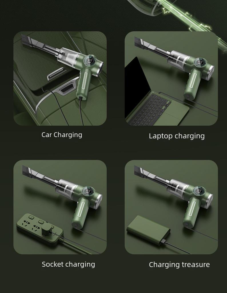 USB 3.0 Kabelloser Handstaubsauger für das Auto