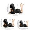 Masked Women Sculpture Desktop Ornament Mysterious Lady Statue for Desk Room Fireplaces Shelf Mantel Table Entryway