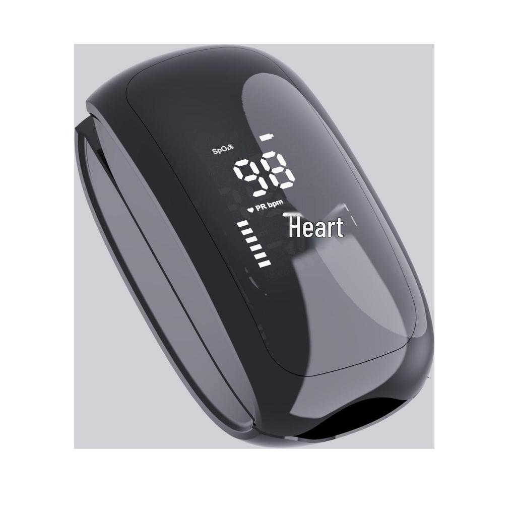 Rechargeable Fingertip Pulse Oximeter: Heart Rate & Blood Oxygen Monitor for Home Use