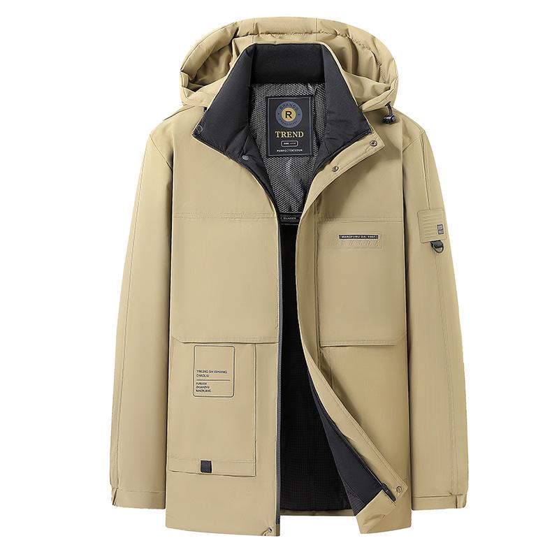 

Men s Plus Size Winter Jacket - Middle-aged Dad s Thickened Warm Cotton Outerwear 4XL