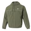 Club Herren Lockere Passform Kapuzen-Windbreaker Gewebte Jacke Leichtes Nylon-Netzfutter Gesticktes Logo Mitteloliv Sequoia HJ2013-222