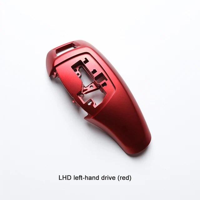 Auto LHD RHD Gear Shift Cover For BMW F10 F30 Head Knob Shifter Lever Interior Accessories Genuine Carbon Fiber 6 Colors
