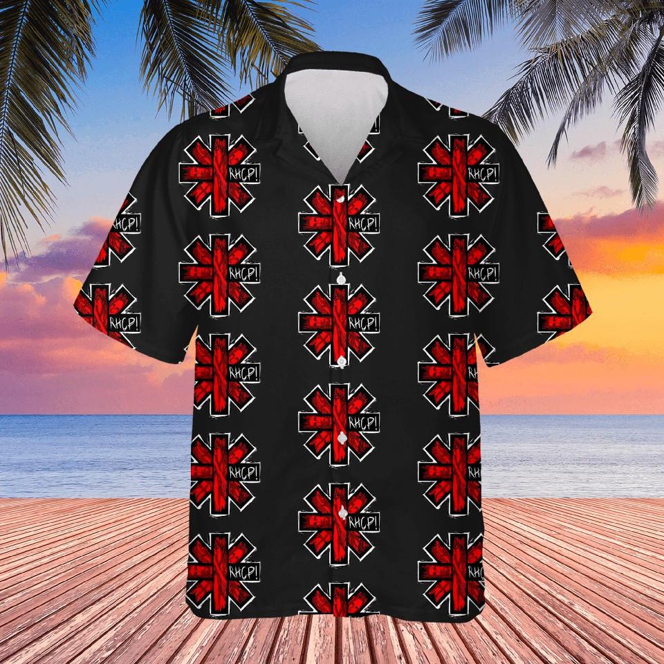 Rare Red Hot Chili Peppers RHCP All Over Print Hawaiian Shirt All Sizes VA795 Unisex T-Shirt XXL