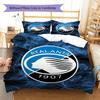 Atalanta Bergamo Pattern Bedding Set Quilt Cover Pillowcase Home Decor Gift (1 * Duvet Cover + 2 * Pillowcase, Without Core)