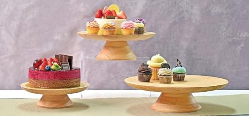 Rubberwood Cake Stand M HF-003N