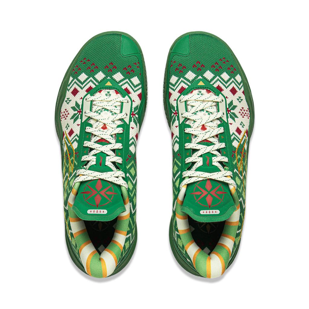 Li Ning Blade 5 Slip Resistant Coverage Lightweight Rebound Low Top Performance Basketball Shoes Men's Green ABAU101-7