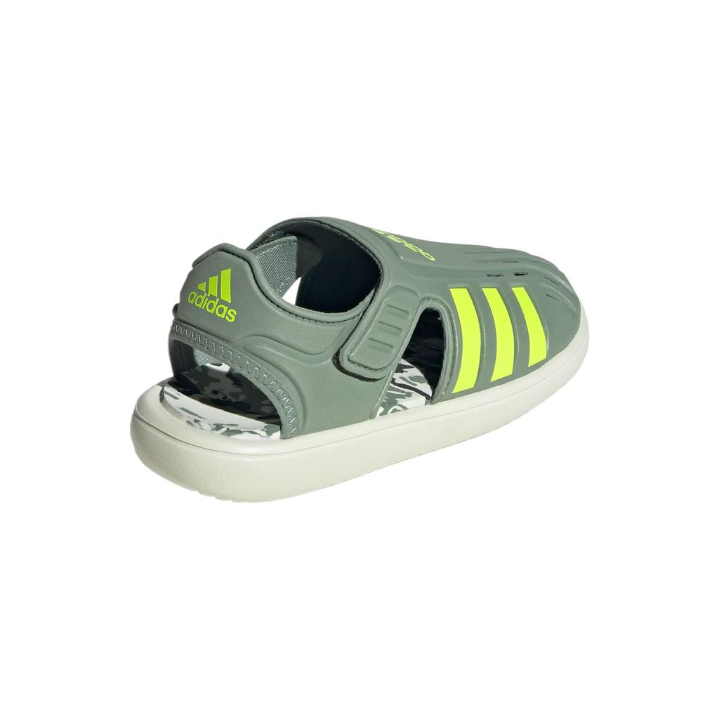 Adidas Water Sandal PVC Fabric Comfortable Stylish Aesthetic Simple Low Top Kids Sandals Kids Sandals Silver-Grey Bright-Lemon-Yellow Ivy-Green JH9502