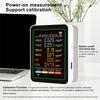 6 In 1 Air Quality Monitor Multifunctional Automatic Display CO2 TVOC HCHO PM2.5 PM10 CO Detector Home Office Air Quality Tester
