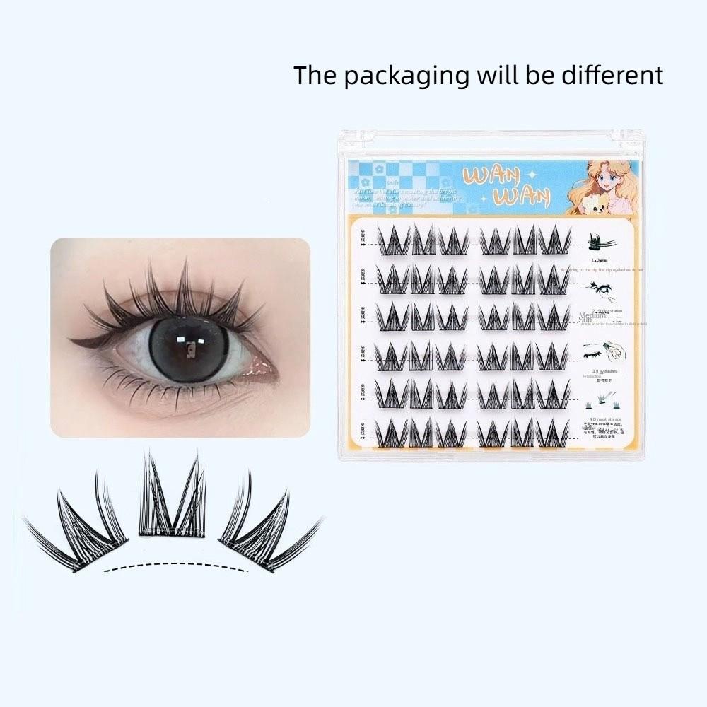 DIY Klebe-Falsche Wimpern Make-up Falsche Wimpernbüschel Grafting Wimpern
