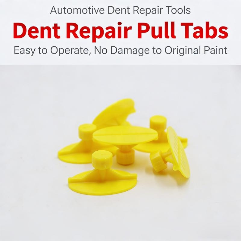 Yellow Nylon Dents Fixing Tool Pullers Set Of 6 For Smooth Motorcycle Auto Body Panel Dents Removal Using Hot Melt Glues
