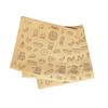 Oil-Proof Kraft Paper Snack Bag for Takeaway BBQ, Sesame Cakes, Pancakes, and Roujiamo