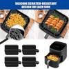 4/8Pcs Air Frying Machine Silicone Case For 6QT Air Frying Machine Trays Replacement Rubber Feet Kitchen Supplies Cover Accessories