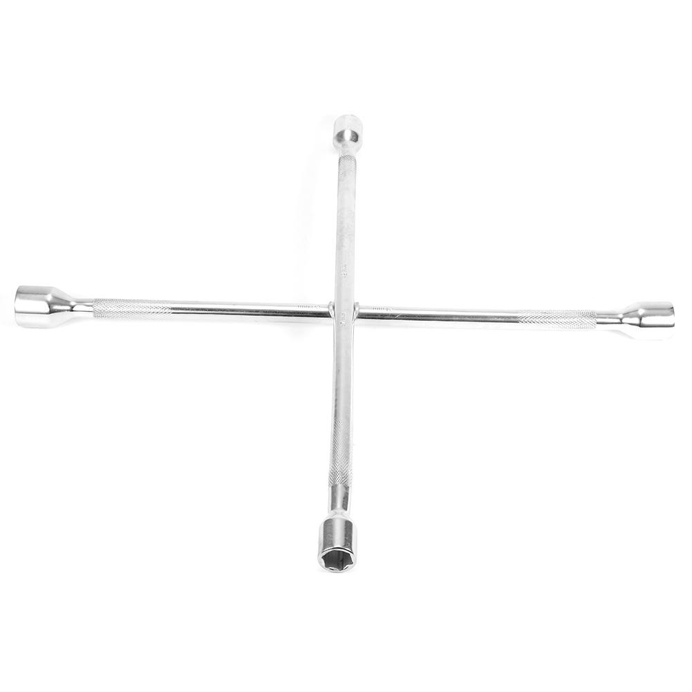 Car Repair Tools 4 Way Wheel Socket Wrench Universal Spanner Tire Removal Tool