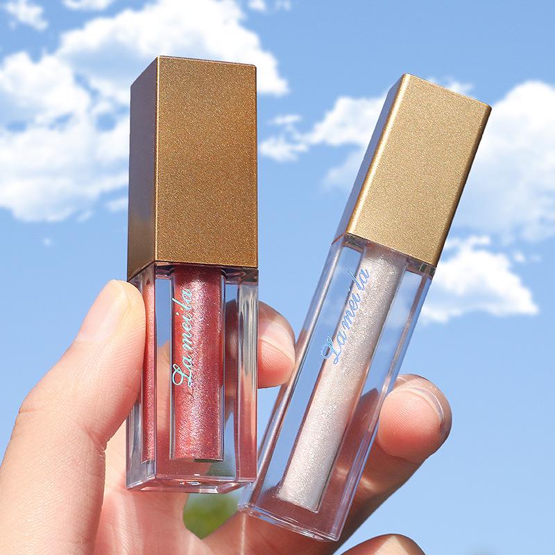 Liquid Diamond Shimmer Eyeshadow: Super Shiny Glitter Highlighter for Under-eye Brightening and Stage Makeup.