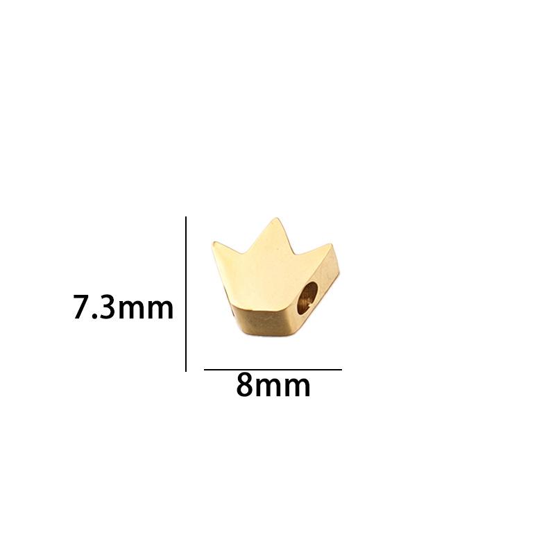 Stainless Steel Crown Bead for DIY Jewelry, Necklace, Bracelet, Pendant