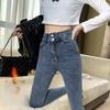 Winter Autumn Plus Velvet Casual ψηλόμεσο Stretch Γυναικείο Μολύβι Παντελόνι Τζιν Τζιν Cropped Παντελόνι Plus Size