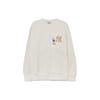 MLB New York Yankees Cartoon Rabbit Print Loose Crewneck Long Sleeve Sweatshirt Unisex sweatshirt Cream 3AMTQ0131-50CRS