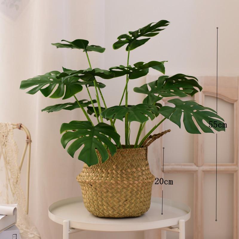Nordic Green Artificial Plants: Dried Flower Ornaments for Home or Office Decor