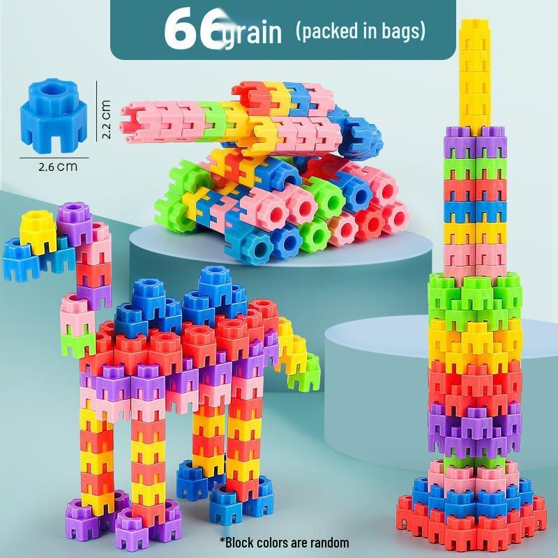 In-Stock Loose Building Blocks: Children s Educational Hexagonal Toys, Large-Size for Kindergarten
