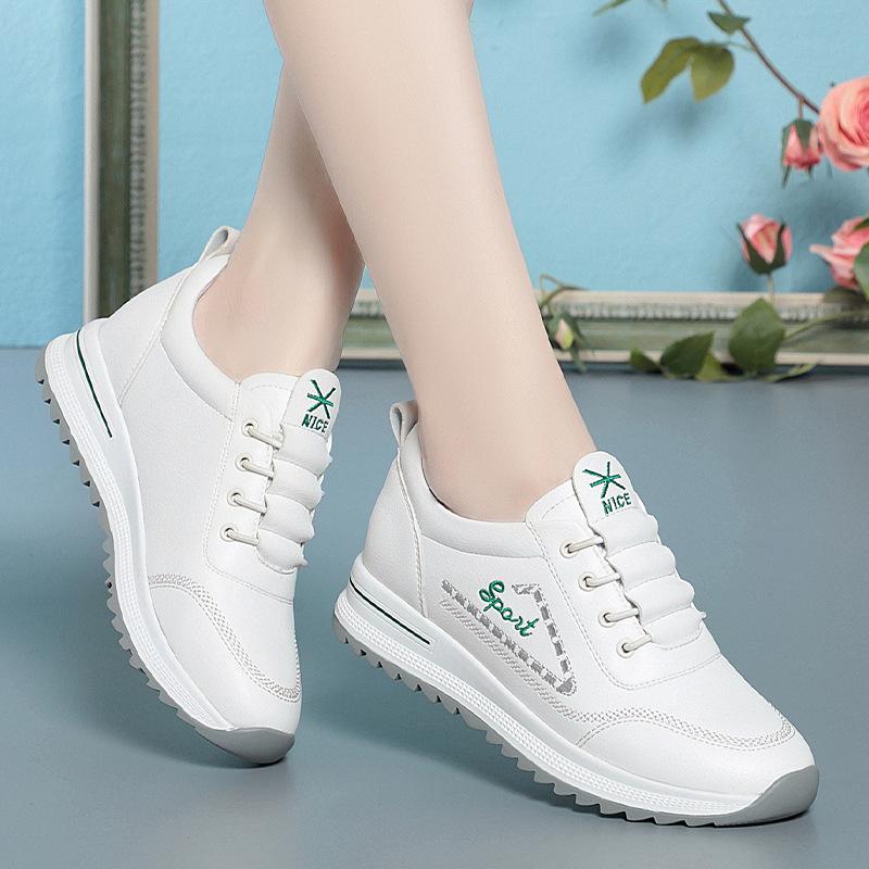 Fashion White Shoes for Women Sneakers 2025 Breathable Women's Sports Shoes Outdoor Walking Flats Woman Spring Casual Shoe Lady Sneaker
