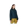 Asics Logo Stand Collar Zip Comfort Casual Sports Long Sleeve Jacket Women Jacket Navy-Blue 2012D018-401