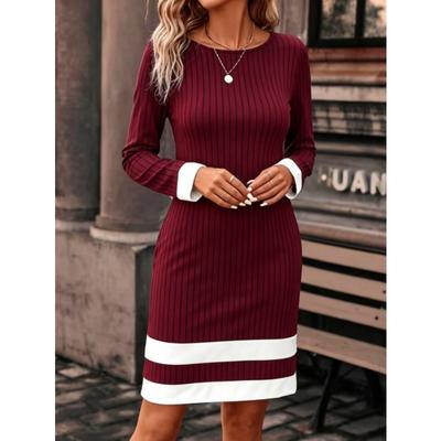 Rochie scurtă casual de modă pentru femei, cu imprimeu 3D și mânecă lungă
